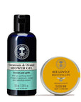 Self-Care Set | Geranium & Orange Shower Gel & Bee Lovely Beautiful Lips