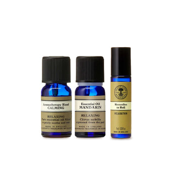 [Relaxing Combo] Aromatherapy Blend Calming Essential Oil, Mandarin Essential Oil & Remedies to Roll Relaxation