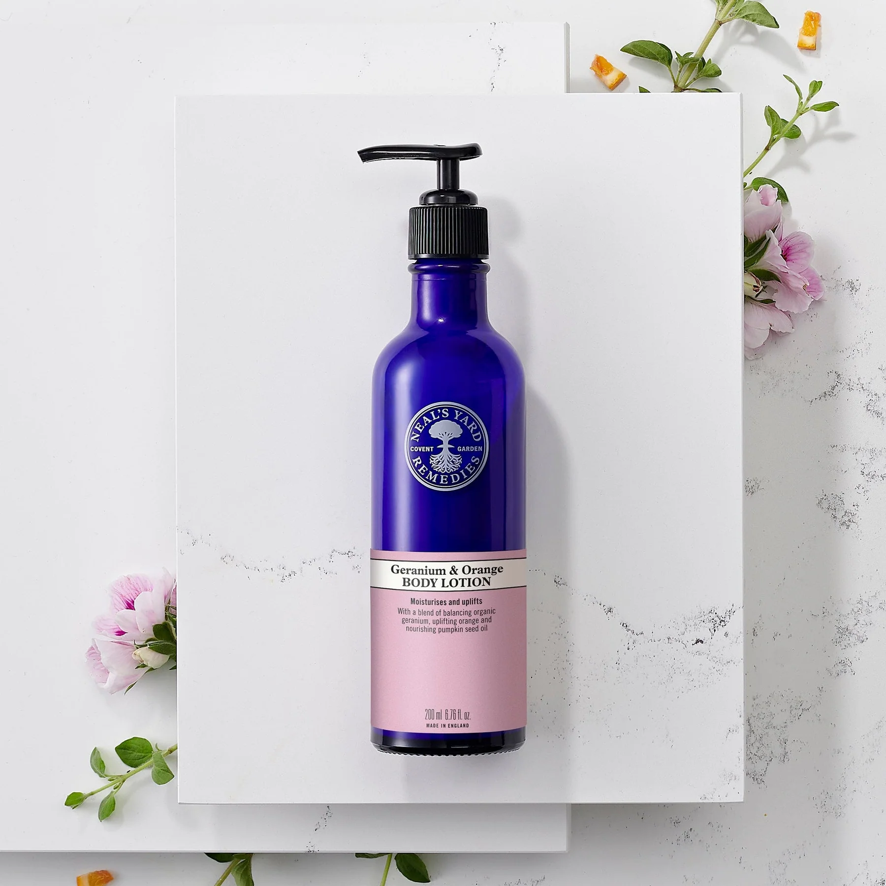 Geranium & Orange Body Lotion 200ml – Neal's Yard Remedies Singapore