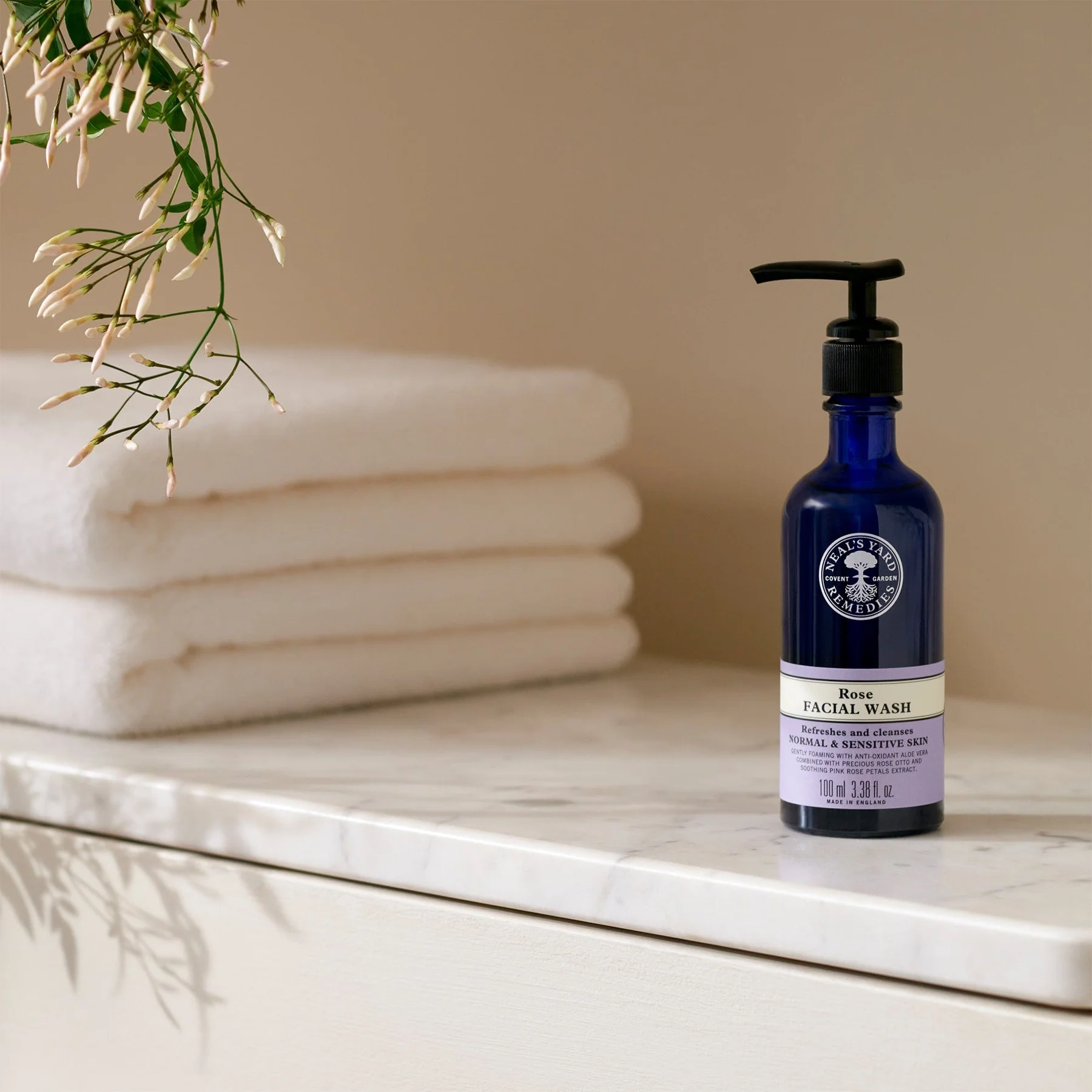 Rose Facial Wash 100ml Neal's Yard Remedies Singapore